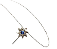 Sterling Silver Pinwheel Necklace